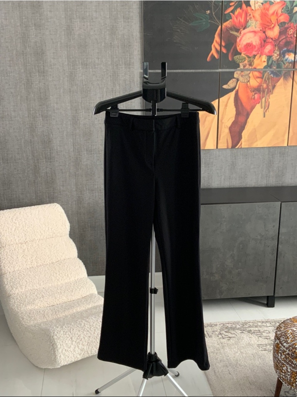 Christian Siriano Black Wide-Leg Trousers 6